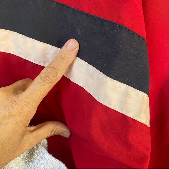 Vintage 1990s men’s Tommy Hilfiger Bomber Jacket Golf Crest 90s Colorblock XL - Picture 13 of 15